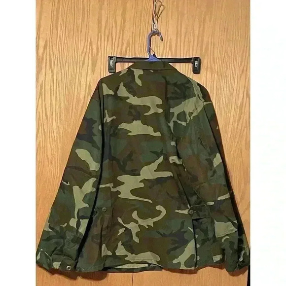 Vintage Large US Army Men's Field Jacket Woodland Camo RN 37572 Made In USA - Picture 4 of 8